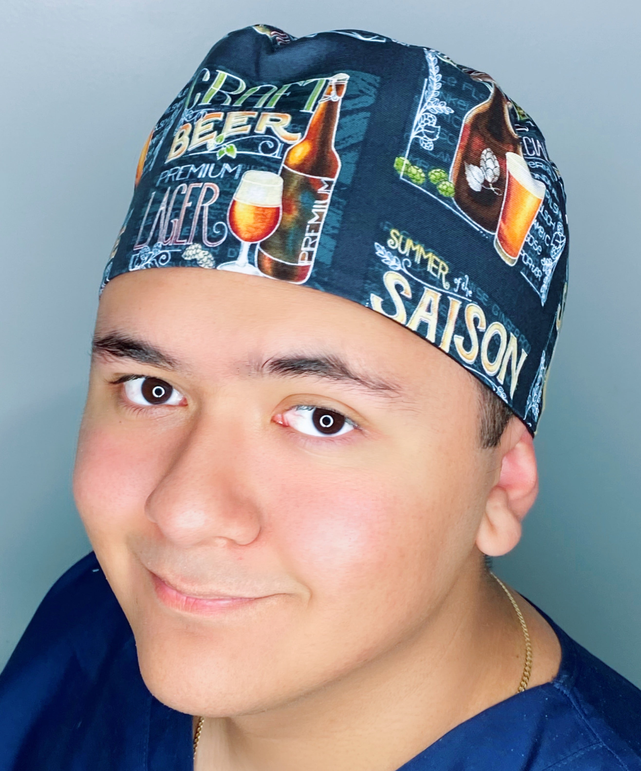 Craft Lager Beer Drink Unisex Food Scrub Cap