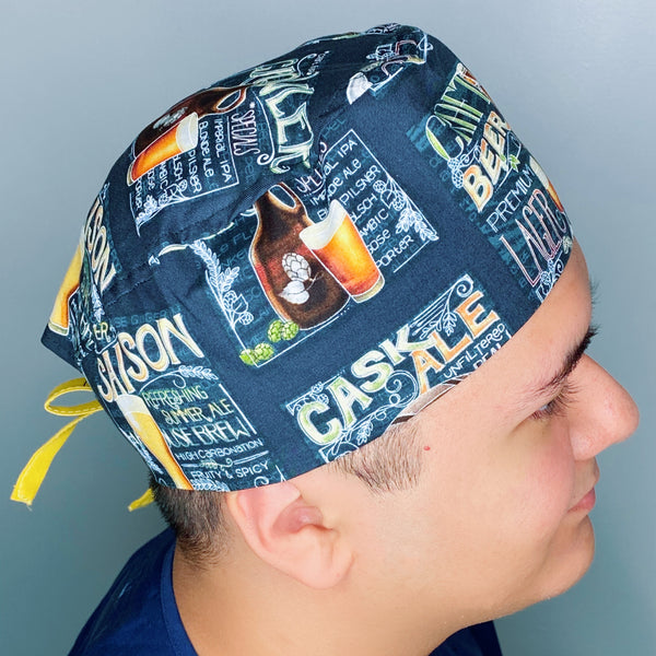 Craft Lager Beer Drink Unisex Food Scrub Cap