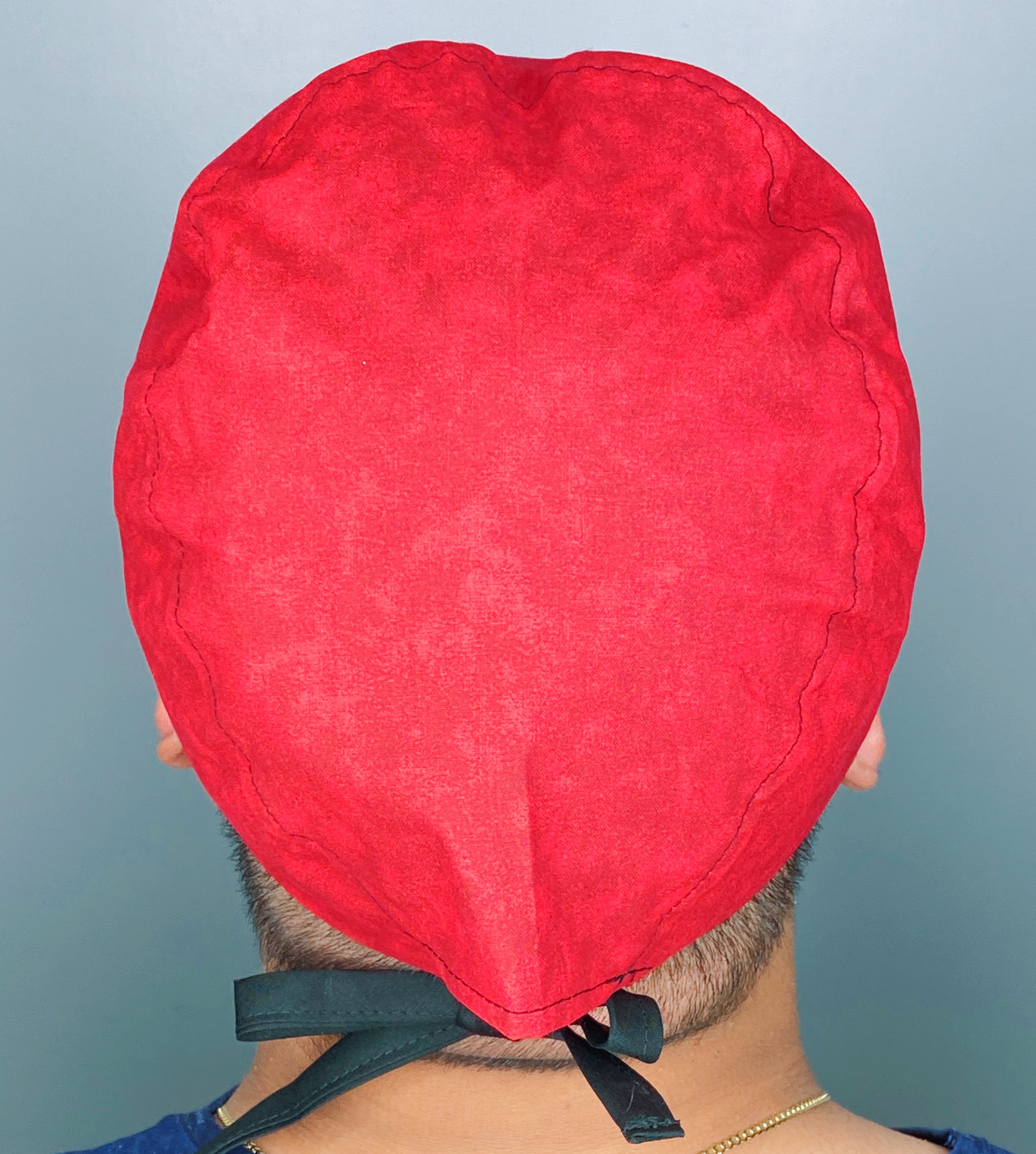 Red Tie Dye Design Unisex Cute Scrub Cap