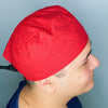 Red Tie Dye Design Unisex Cute Scrub Cap