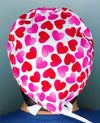 Ombre Hearts on White Valentine's Day Unisex Holiday Scrub Cap