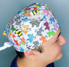 Different Flags Colorful Pigs Flying Unisex Animal Scrub Cap