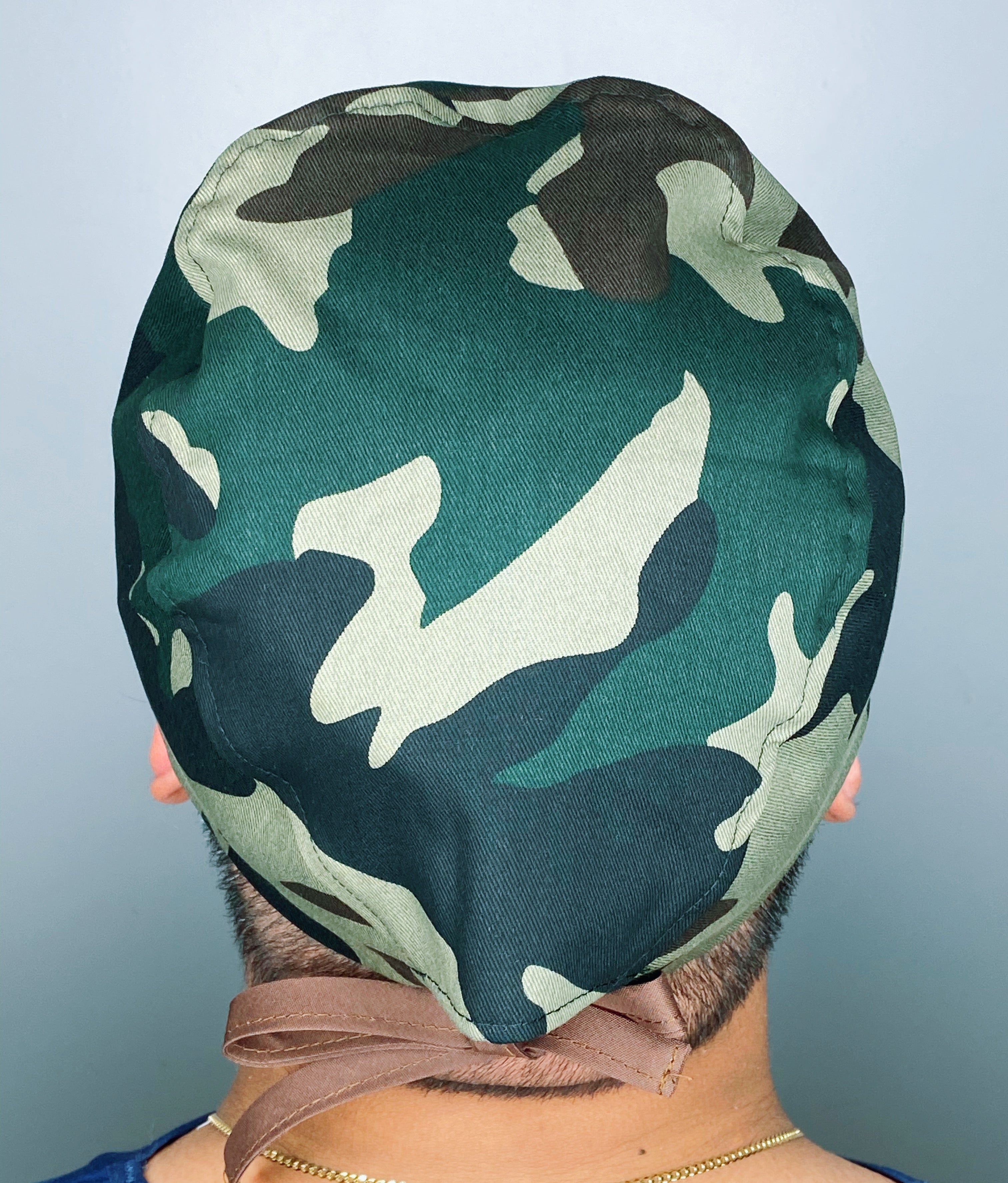 Camouflage Pattern Unisex Medical Theme Scrub Cap