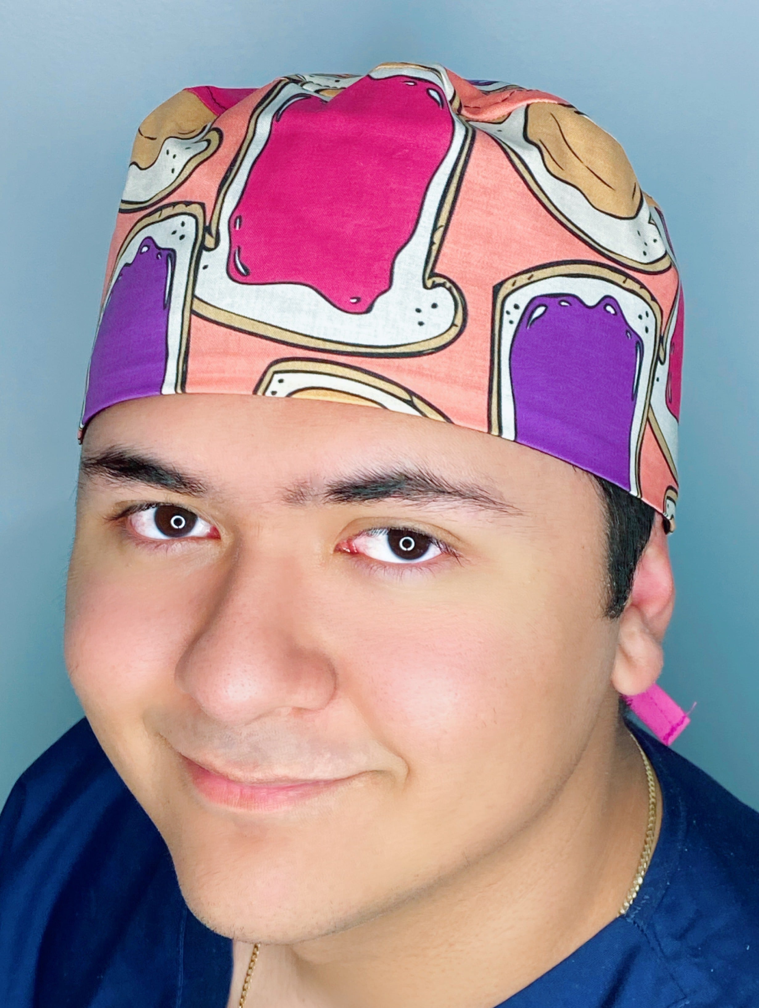 Peanut Butter & Jelly Sandwiches Unisex Food Scrub Cap