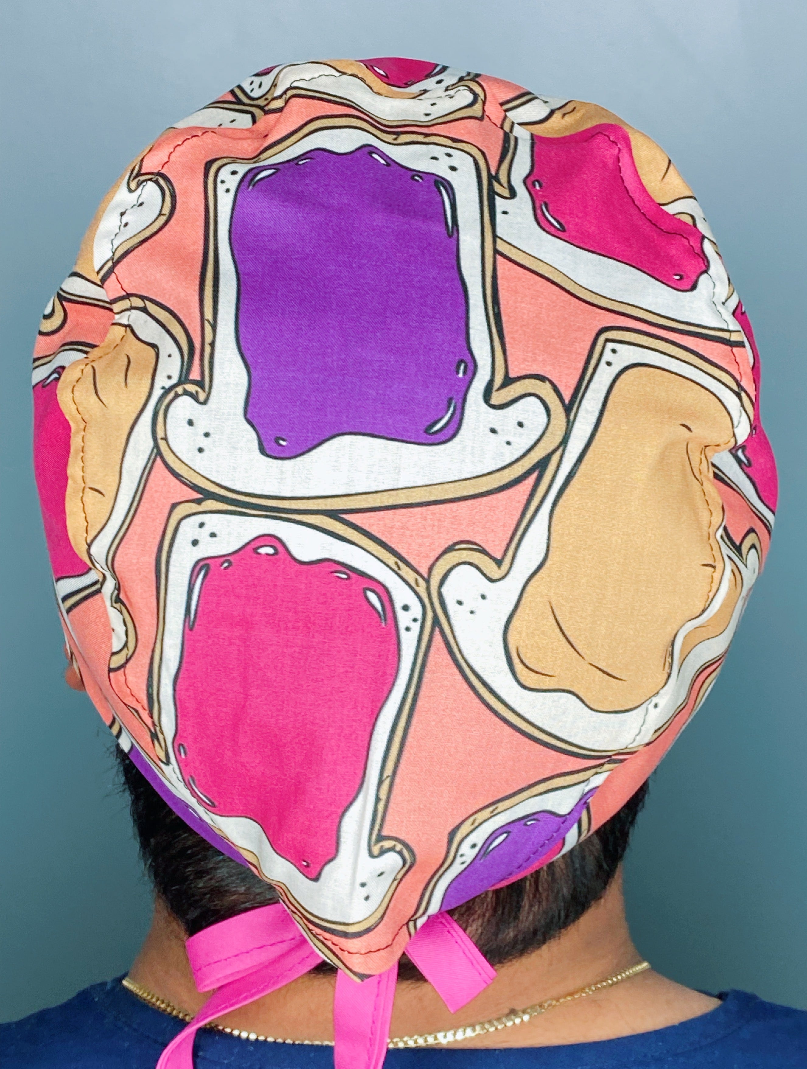 Peanut Butter & Jelly Sandwiches Unisex Food Scrub Cap