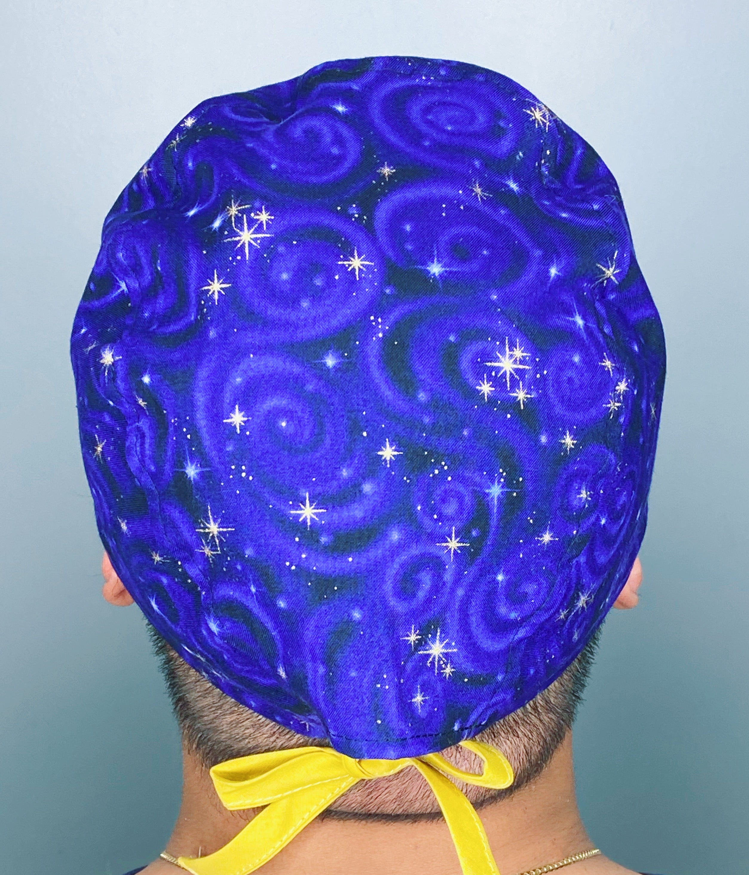 Purple Star Galaxy Design Unisex Cute Scrub Cap