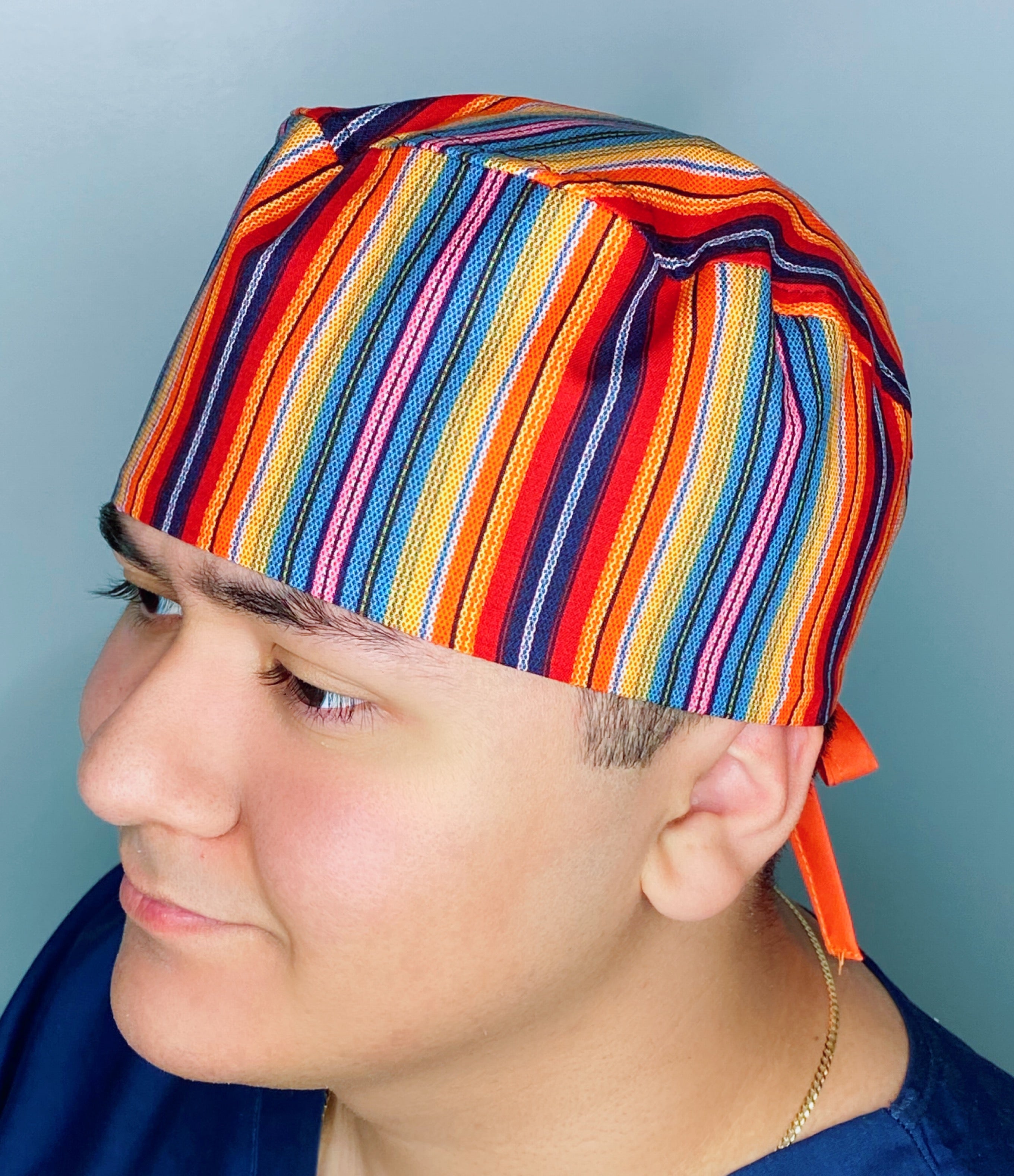 Tribal Pattern Fabric Design Unisex Cute Scrub Cap