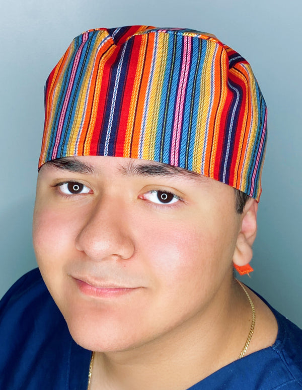 Tribal Pattern Fabric Design Unisex Cute Scrub Cap