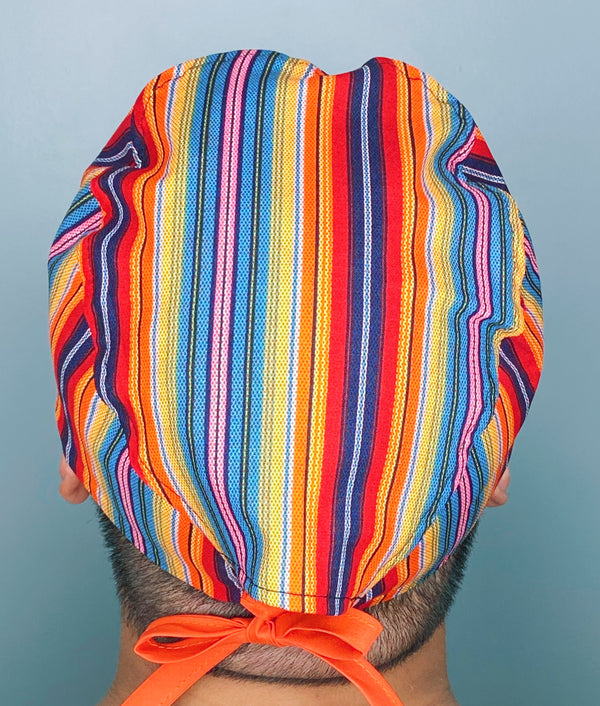 Tribal Pattern Fabric Design Unisex Cute Scrub Cap