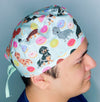 Dachshunds & Donuts Unisex Animal Scrub Cap