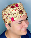 Snoopy & Woodstock Thanksgiving themed Unisex Holiday Scrub Cap