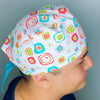 Cute Squares Geometric Shapes Design Unisex Cute Scrub Cap