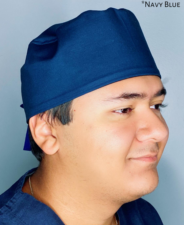 Solid Color "Navy Blue" Unisex Scrub Cap