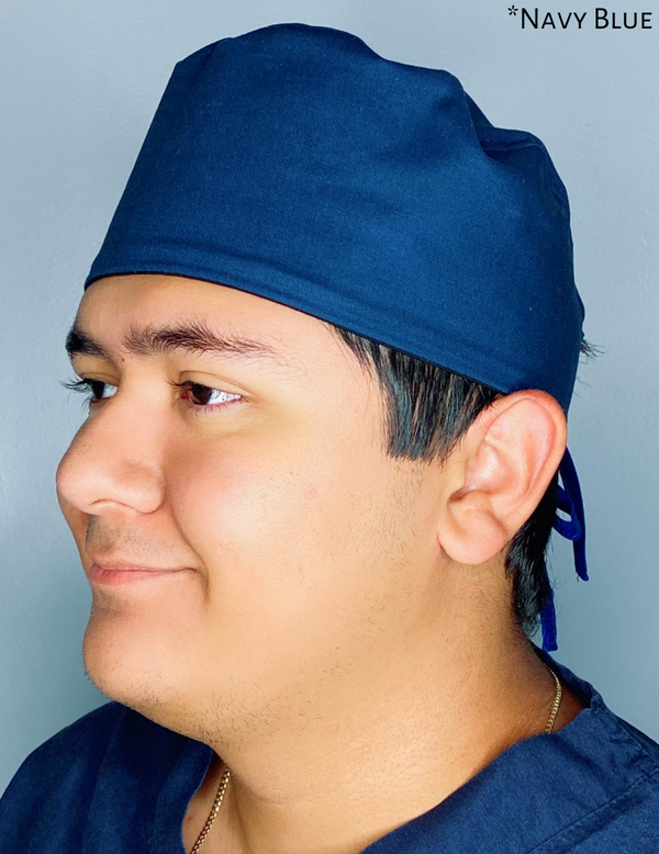 Solid Color "Navy Blue" Unisex Scrub Cap