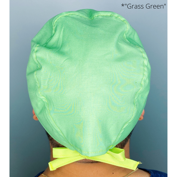 Holiday Tractor St. Patrick's Day Themed Custom Solid Color Unisex Scrub Cap