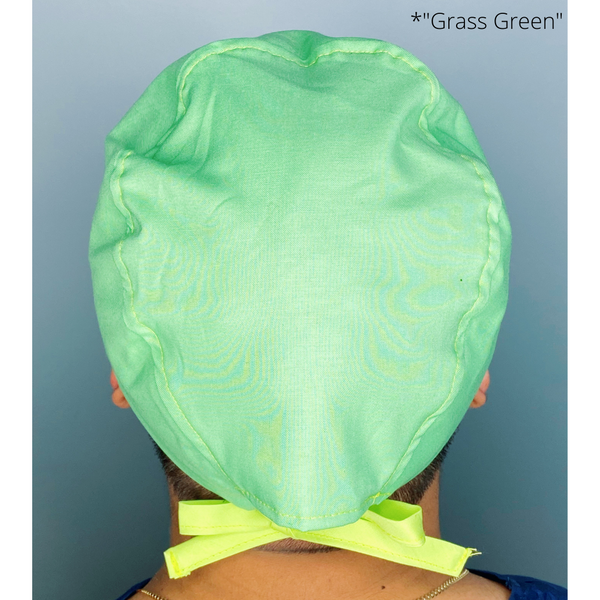 Solid Color "Grass Green" Unisex Scrub Cap