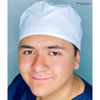 Solid Color "White" Unisex Scrub Cap