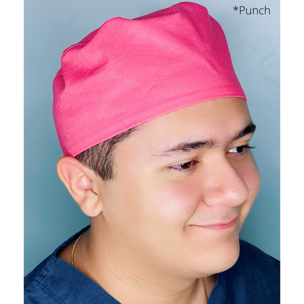 Solid Color "Punch" Unisex Scrub Cap