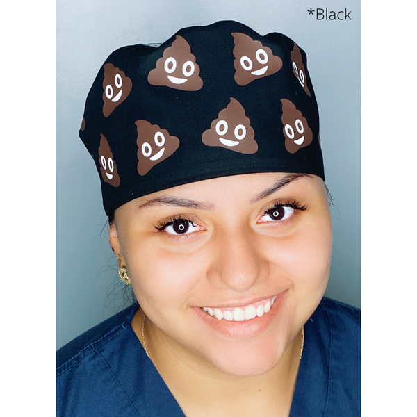 Poop Emoji Custom Solid Color Ponytail
