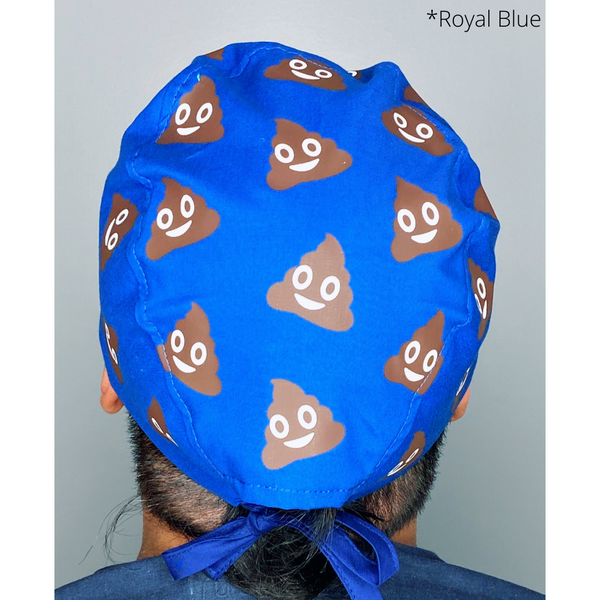 Poop Emoji Custom Solid Color Unisex Scrub Cap