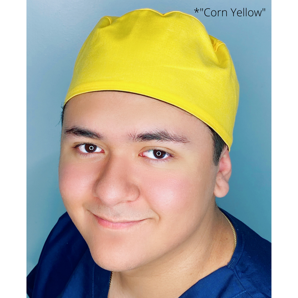 Solid Color "Corn Yellow" Unisex Scrub Cap