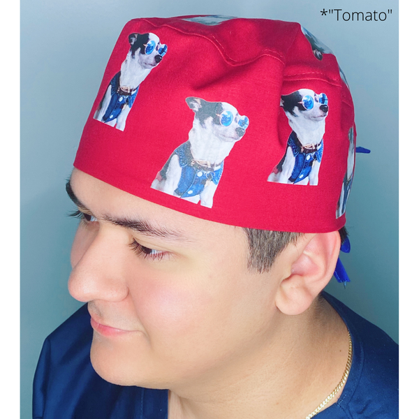 Your Picture Printed ALL OVER on Custom Solid Color Unisex Scrub Cap
