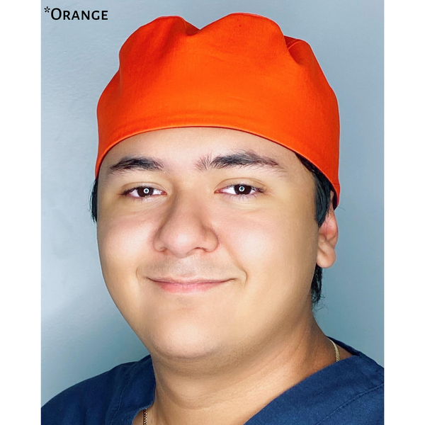 Solid Color "Orange" Unisex Scrub Cap