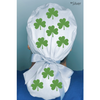 Love St. Patrick's Day Clover Leaf Themed Solid Color Ponytail