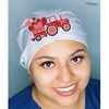 Holiday Tractors Cute Hearts Solid Color Custom Valentine's Day Themed Euro