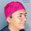 Heart Stethoscope Custom Solid Color Unisex Scrub Cap