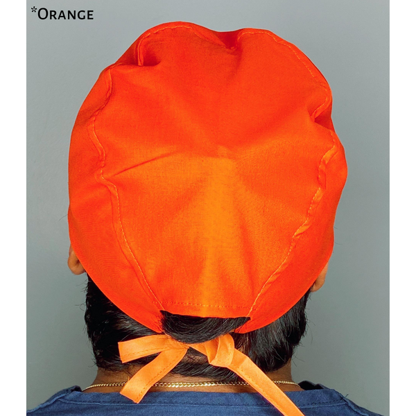 Solid Color "Orange" Unisex Scrub Cap