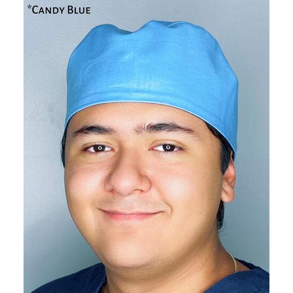 Solid Color "Candy Blue" Unisex Scrub Cap