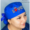 Love A Nurse Themed Solid Color Ponytail