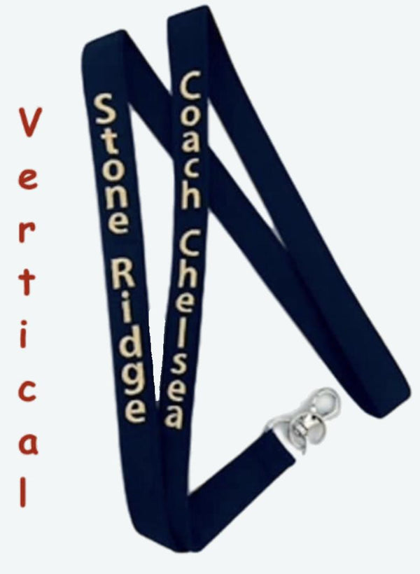 Solid Color Customizable Fabric Lanyard