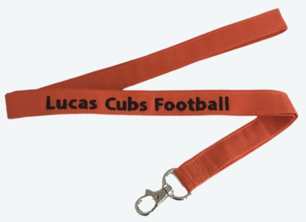 Solid Color Customizable Fabric Lanyard