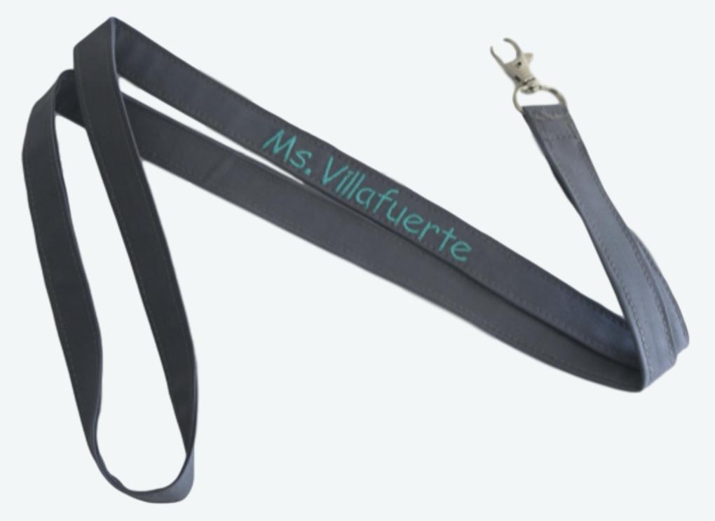 Solid Color Customizable Fabric Lanyard