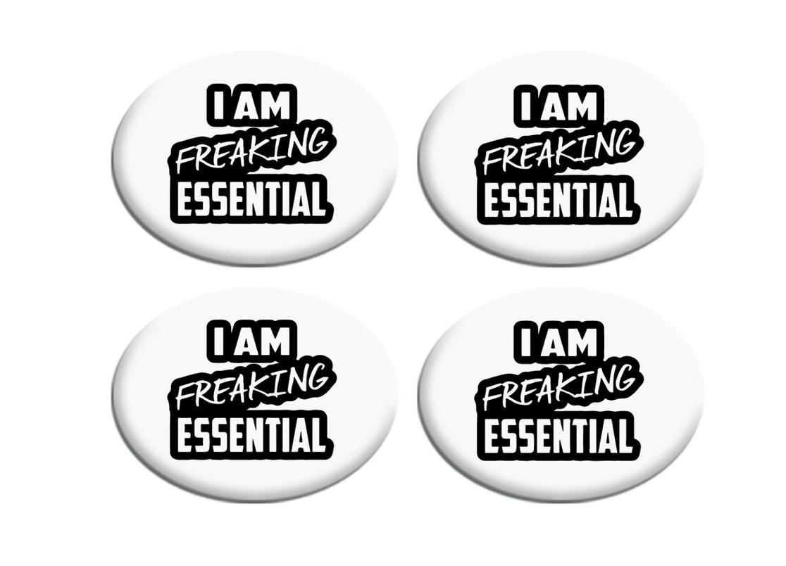 I Am Freaking Essential Hat Buttons Adjustable Face Mask Holder Ear Savers