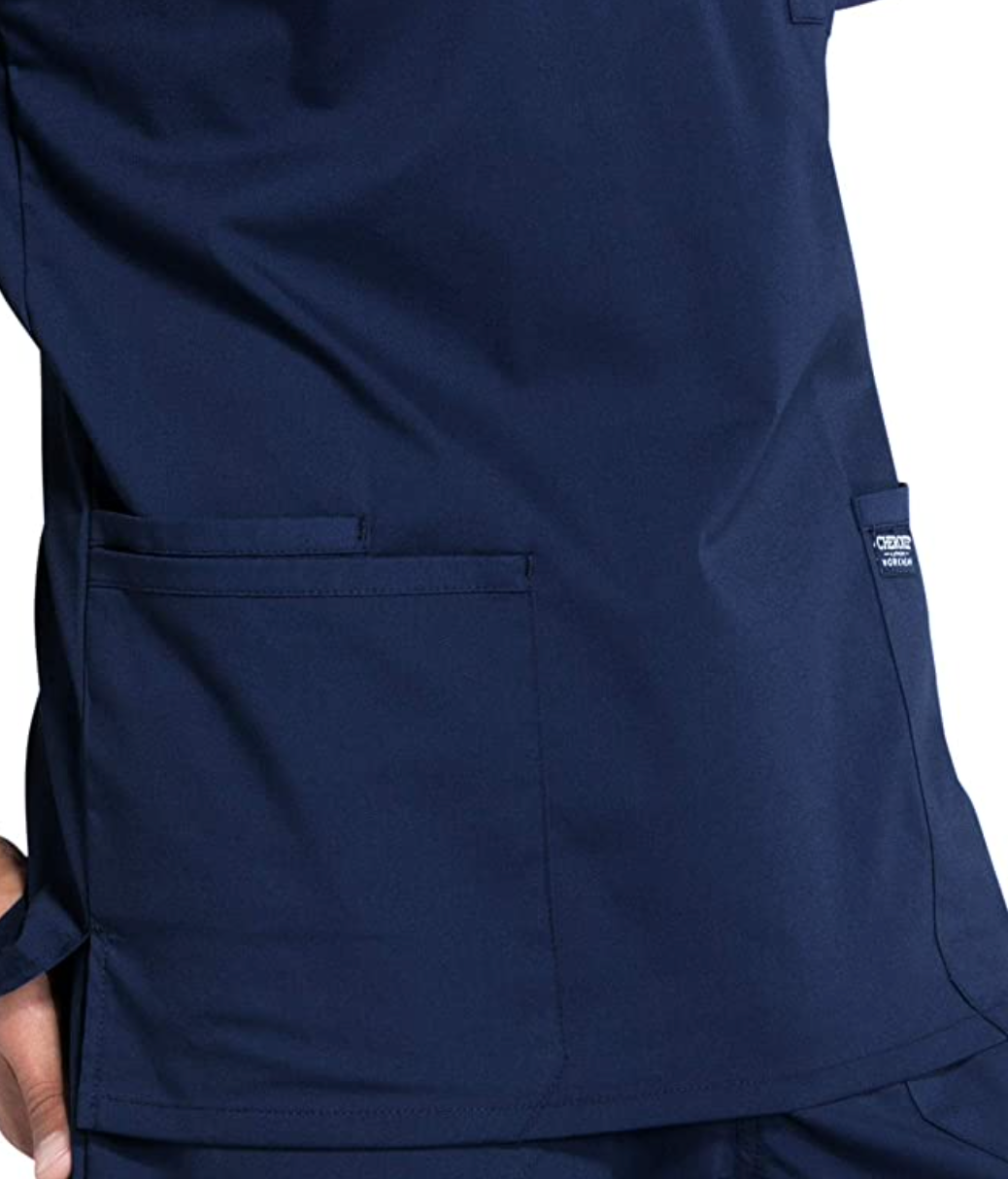 Cherokee Men Scrubs Top V-Neck - "Navy"