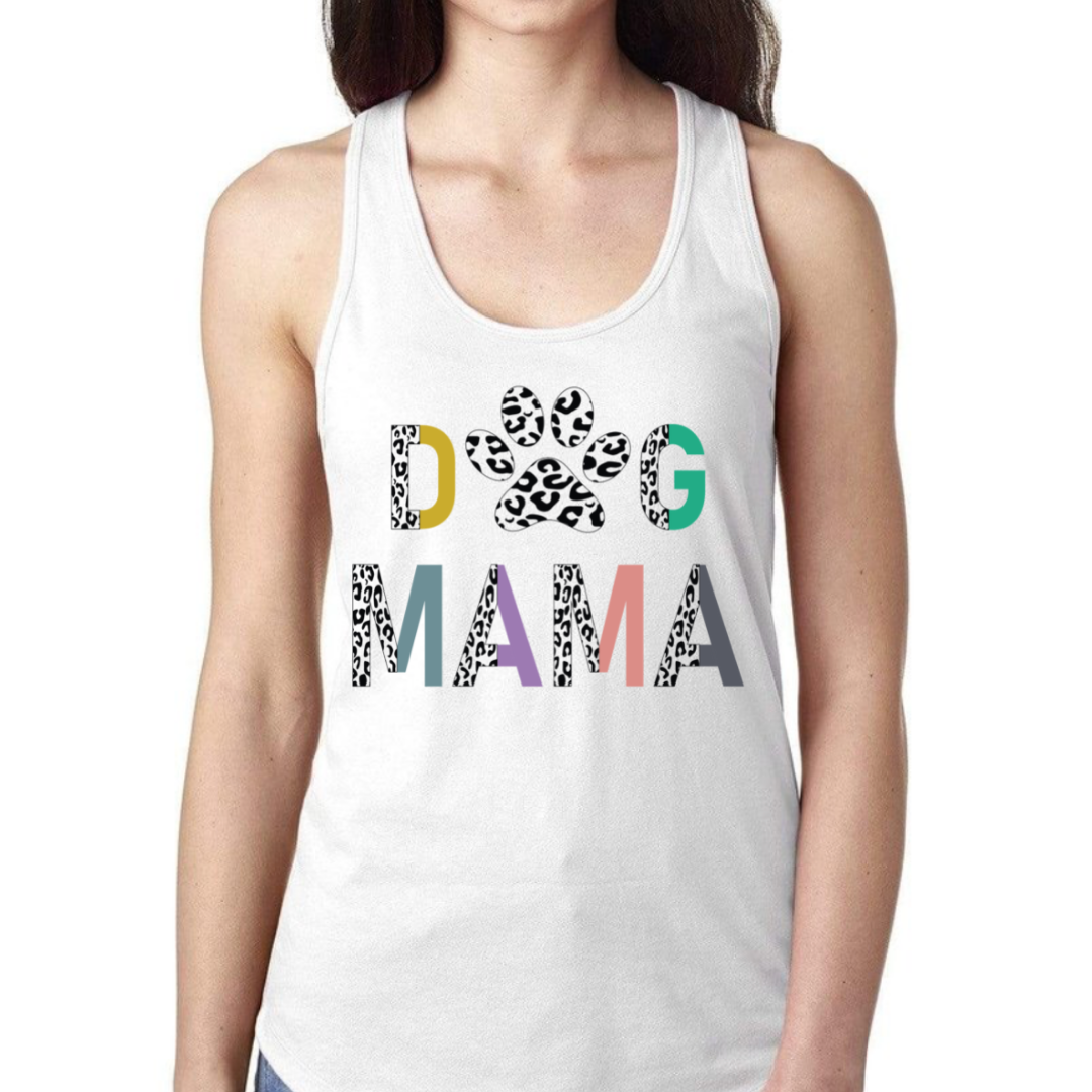 Dog MAMA Pastels Women's Ideal Racerback Tank Top