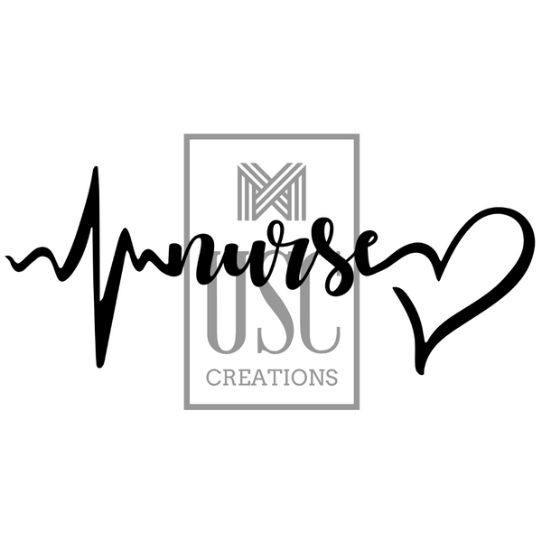 EKG Nurse Heart Decal