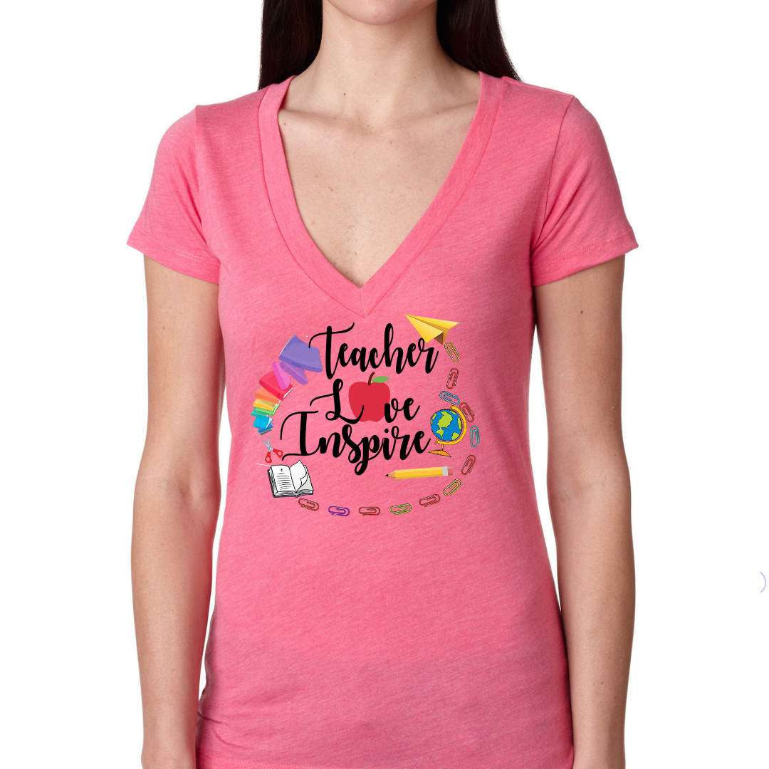 Teach Love Inspire Women's Ideal V-Neck Tee