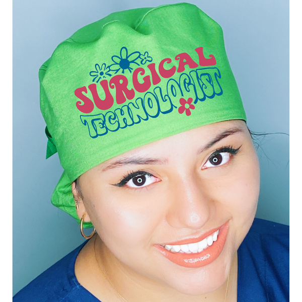 Surgical Technologist Themed Solid Color Ponytail