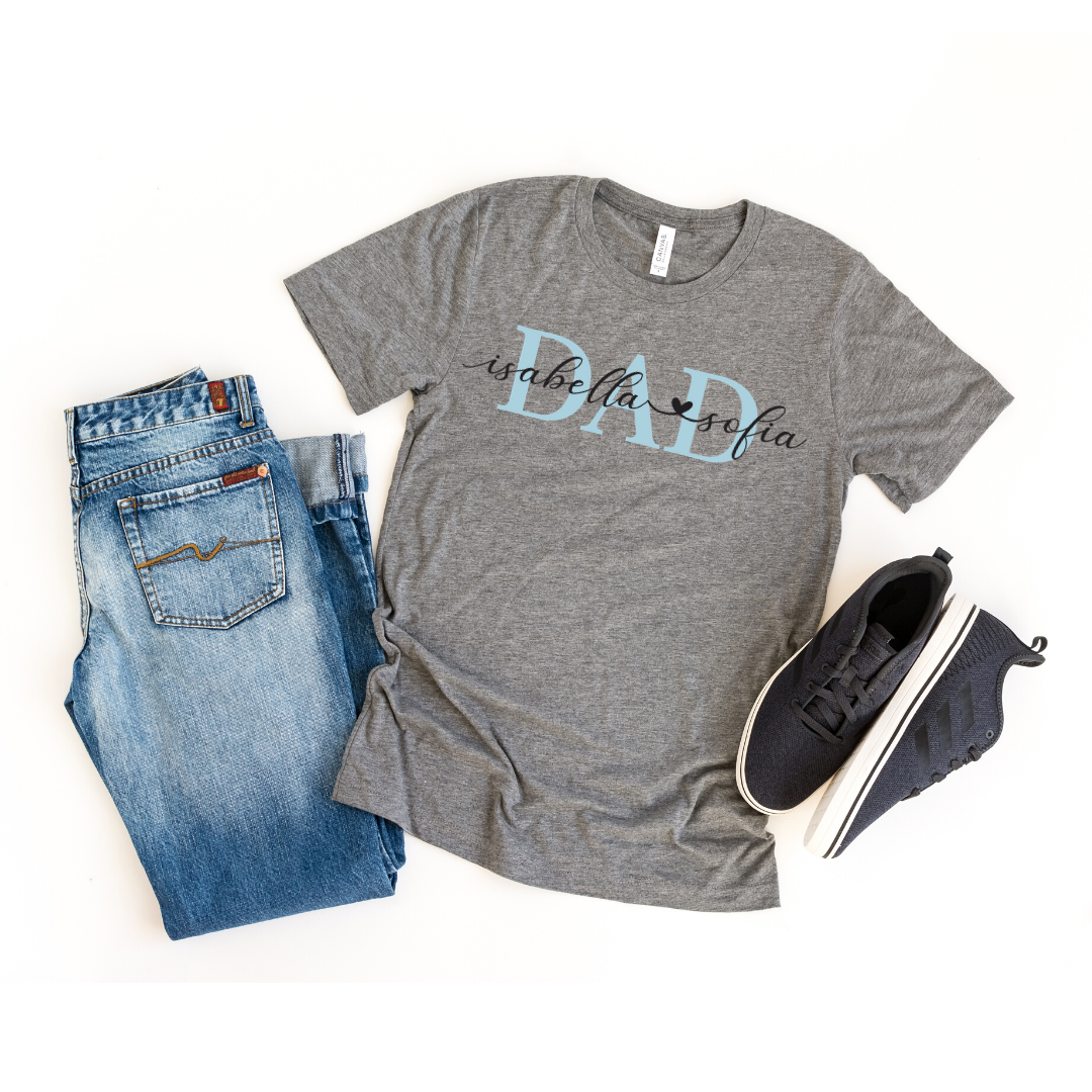 Custom Personalized DAD Unisex T-Shirt