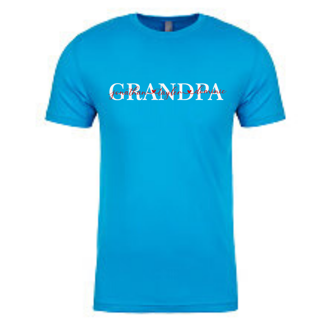 Custom Personalized GRANDPA Unisex T-Shirt