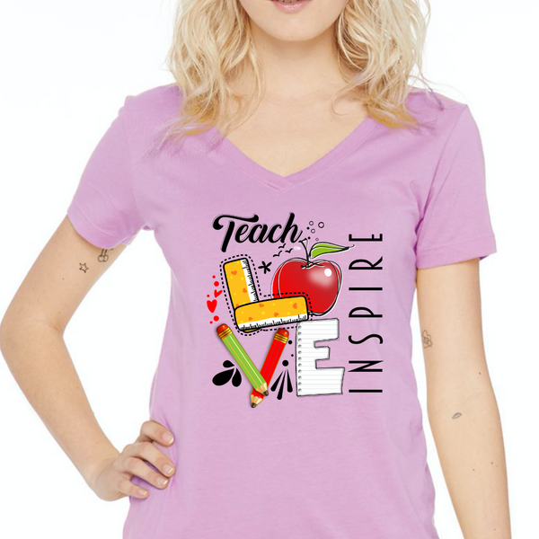 Teach Love Inspire Women's Ideal V-Neck Tee