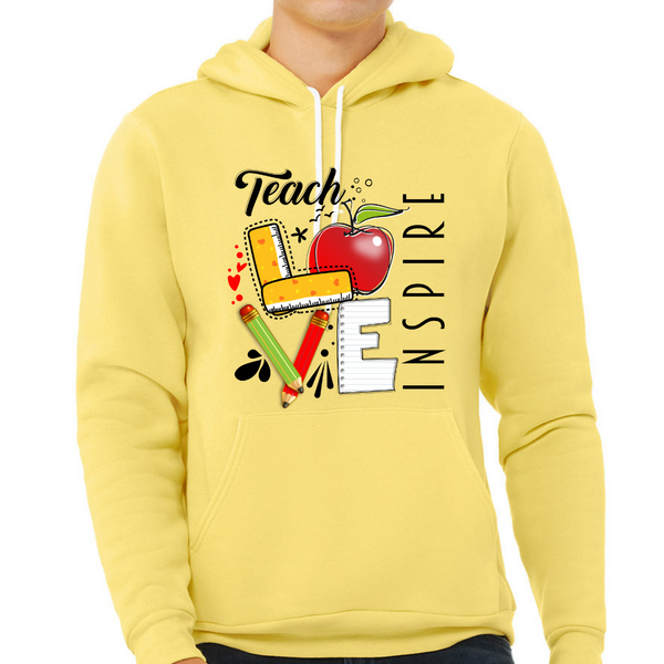 Teach Love Inspire Unisex Fleece Pullover Hoodie