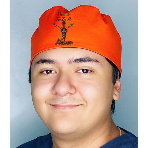 Proud to be a Nurse Themed Custom Solid Color Unisex Scrub Cap