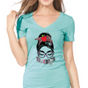 Messy Bun TeacherLife Women's Ideal V-Neck Tee