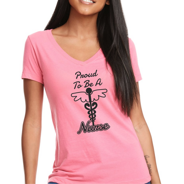 Proud to be a Nurse Women's Ideal V-Neck Tee