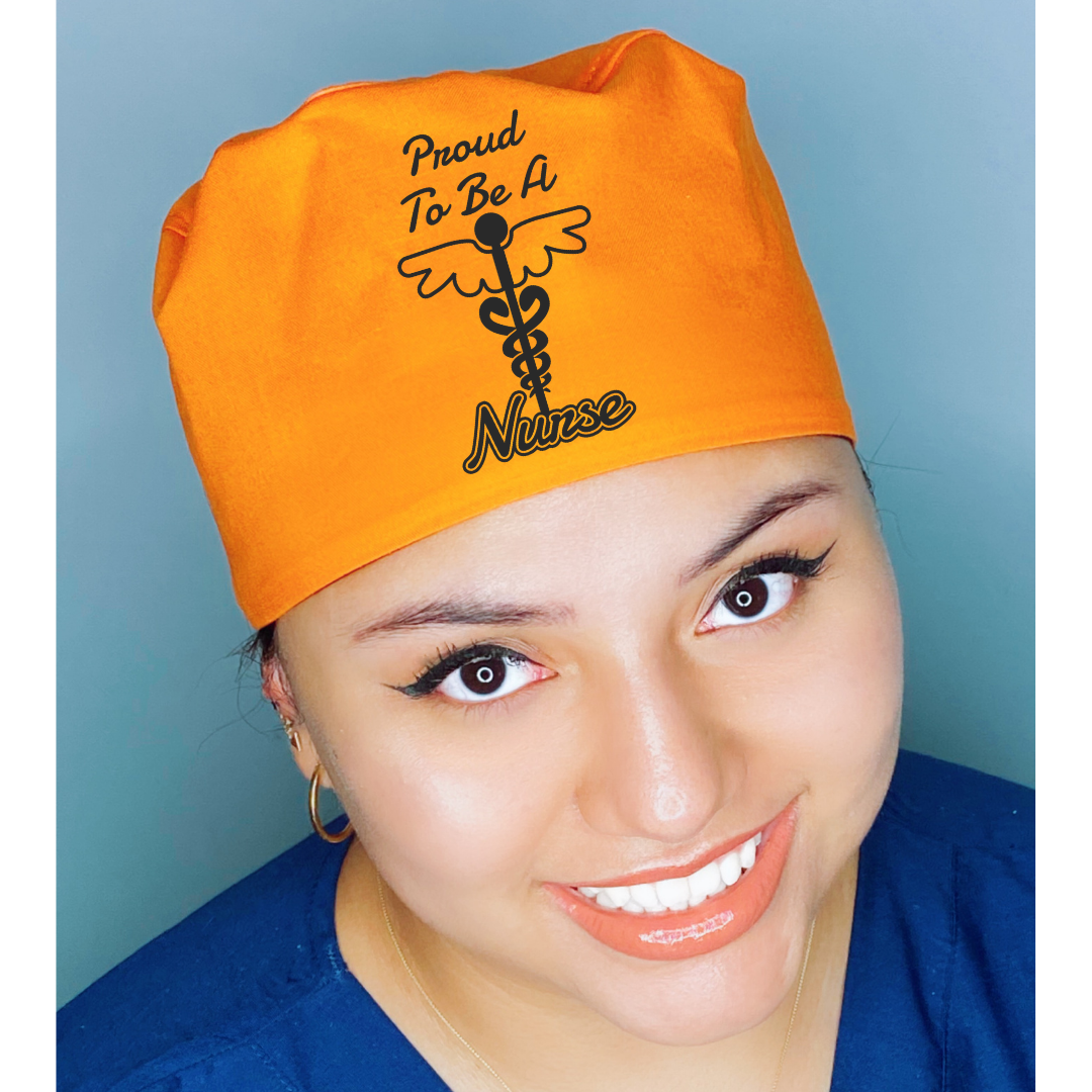 Proud to be a Nurse Themed Solid Color Ponytail